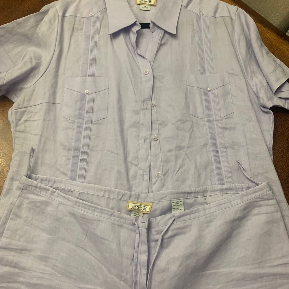 Lilac Linen pant set